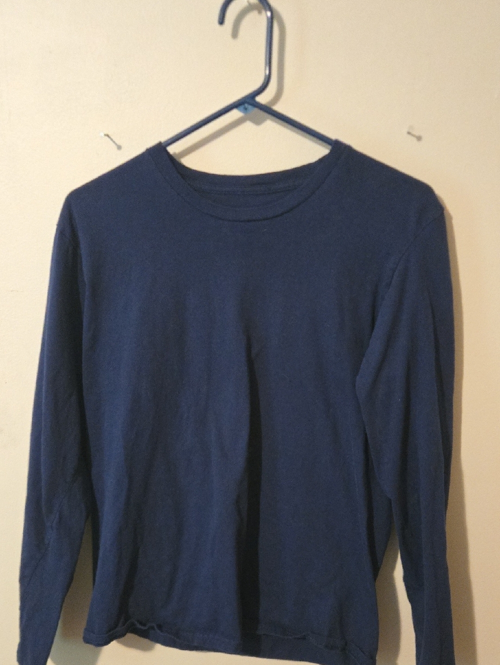 Men's Navy Long-Sleeve Shirt